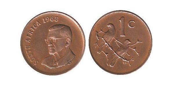 1 Cent Südafrika Bronze 