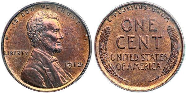 1 Cent USA (1776 - ) Bronze Abraham Lincoln (1809-1865)