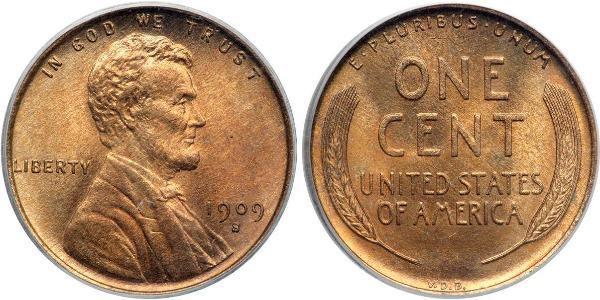 1 Cent USA (1776 - ) Bronze Abraham Lincoln (1809-1865)