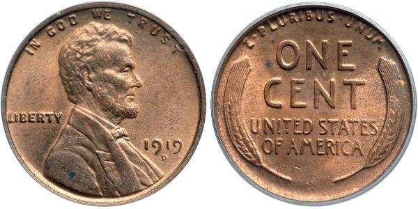 1 Cent USA (1776 - ) Bronze Abraham Lincoln (1809-1865)