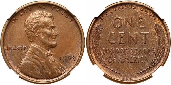 1 Cent USA (1776 - ) Bronze Abraham Lincoln (1809-1865)