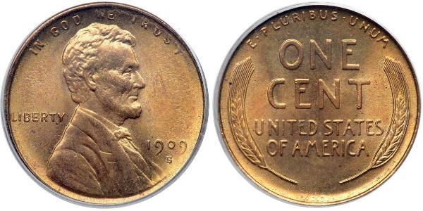1 Cent USA (1776 - ) Bronze Abraham Lincoln (1809-1865)