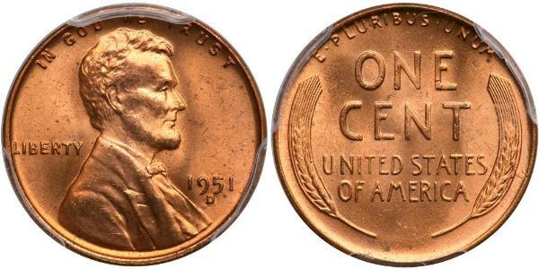 1 Cent USA (1776 - ) Bronze Abraham Lincoln (1809-1865)