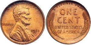 1 Cent Vereinigten Staaten von Amerika (1776 - ) Bronze Abraham Lincoln (1809-1865)