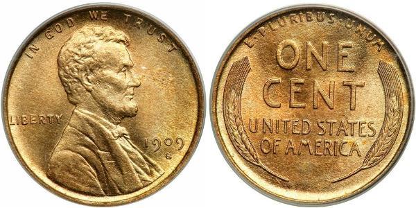 1 Cent Vereinigten Staaten von Amerika (1776 - ) Bronze Abraham Lincoln (1809-1865)