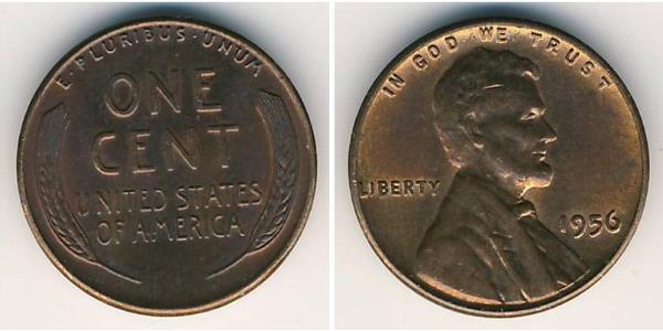 1 Cent Vereinigten Staaten von Amerika (1776 - ) Bronze Abraham Lincoln (1809-1865)