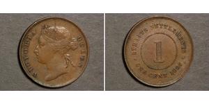 1 Cent Straits Settlements (1826 - 1946) Bronze/Copper Victoria (1819 - 1901)