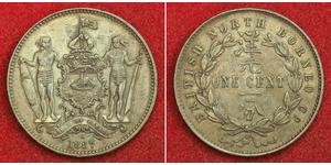 1 Cent North Borneo (1882-1963) Bronze/Kupfer 