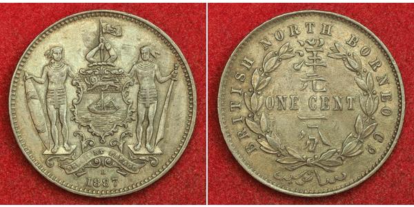 1 Cent North Borneo (1882-1963) Bronze/Kupfer 