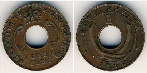 1 Cent Africa orientale Bronzo 