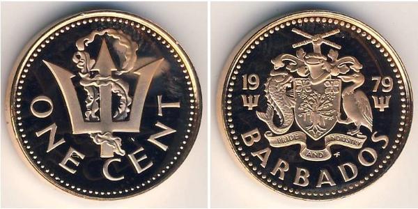 1 Cent Barbados Bronzo 