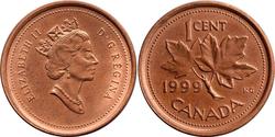 1 Cent Canada Bronzo Elisabetta II (1926-2022)