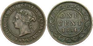 1 Cent Canada Bronzo Vittoria (1819 - 1901)