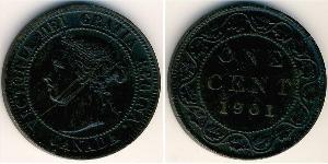 1 Cent Canada Bronzo Vittoria (1819 - 1901)