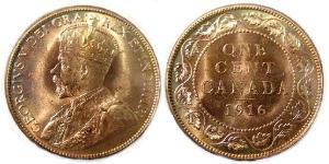 1 Cent Canada Bronzo Giorgio V (1865-1936)