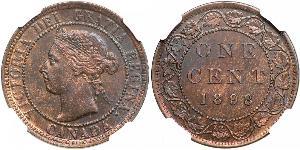 1 Cent Canada Bronzo Vittoria (1819 - 1901)