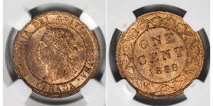 1 Cent Canada Bronzo Vittoria (1819 - 1901)