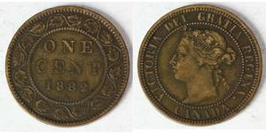 1 Cent Canada Bronzo Vittoria (1819 - 1901)