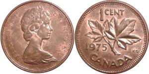 1 Cent Canada Bronzo Elisabetta II (1926-2022)