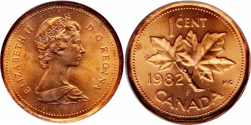 1 Cent Canada Bronzo Elisabetta II (1926-2022)