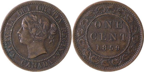 1 Cent Canada Bronzo Vittoria (1819 - 1901)