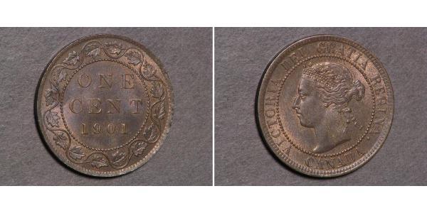 1 Cent Canada Bronzo Vittoria (1819 - 1901)