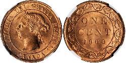 1 Cent Canada Bronzo Vittoria (1819 - 1901)