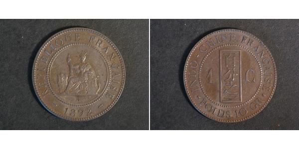 1 Cent Indocina francese (1887-1954) Bronzo 