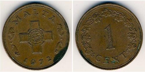 1 Cent Malta Bronzo 