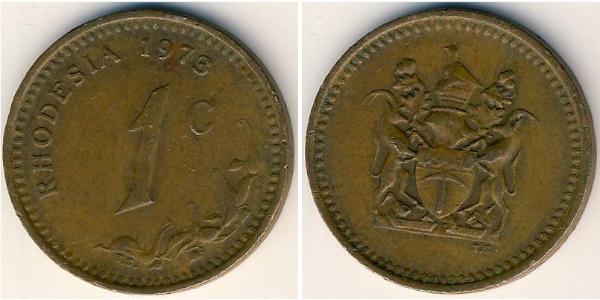 1 Cent Rhodesia (1965 - 1979) Bronzo 