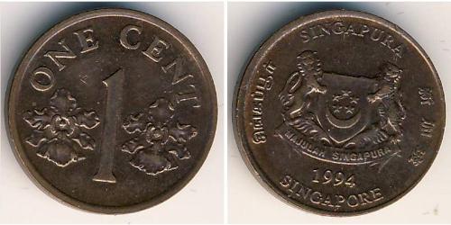 1 Cent Singapore Bronzo 