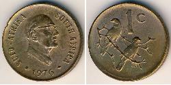 1 Cent Sudafrica Bronzo 