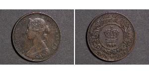 1 Cent Terranova e Labrador Bronzo Vittoria (1819 - 1901)