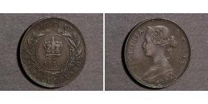 1 Cent Terranova e Labrador Bronzo Vittoria (1819 - 1901)