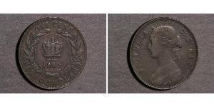 1 Cent Terranova e Labrador Bronzo Vittoria (1819 - 1901)