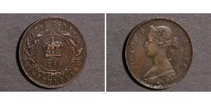 1 Cent Terranova e Labrador Bronzo Vittoria (1819 - 1901)