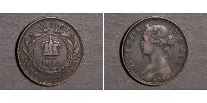 1 Cent Terranova e Labrador Bronzo Vittoria (1819 - 1901)