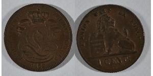 1 Cent Bélgica Cobre 