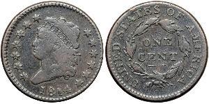 1 Cent Estados Unidos de América (1776 - ) Cobre 