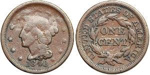 1 Cent Estados Unidos de América (1776 - ) Cobre 