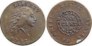 1 Cent Estados Unidos de América (1776 - ) Cobre 