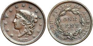 1 Cent Estados Unidos de América (1776 - ) Cobre 