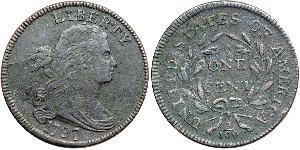 1 Cent Estados Unidos de América (1776 - ) Cobre 