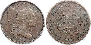 1 Cent Estados Unidos de América (1776 - ) Cobre 