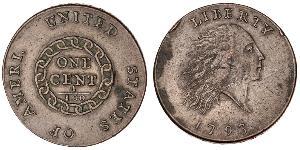 1 Cent Estados Unidos de América (1776 - ) Cobre 