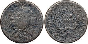 1 Cent Estados Unidos de América (1776 - ) Cobre 