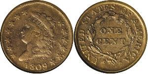 1 Cent Estados Unidos de América (1776 - ) Cobre 