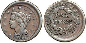 1 Cent Estados Unidos de América (1776 - ) Cobre 