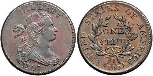 1 Cent Estados Unidos de América (1776 - ) Cobre 