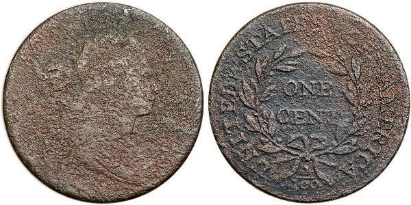 1 Cent Estados Unidos de América (1776 - ) Cobre 